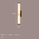 Axyaa Marble LED Wall Lights Copper Sconces Luxury Bedroom Lamp Art Decor