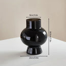 Axyaa Glass Vase: Elegant Minimalist Art Home Decor Piece
