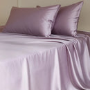 Axyaa Mulberry Silk Luxury Bed Sheet Set - 4/6pcs Bedroom Bedding King Queen Double Single