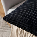 Axyaa Soft Plush Corduroy Pillow Case for Home Decor - 40/45/50cm