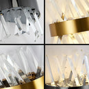 Axyaa Crystal Glass Wall Lamp for Living Room, Bedroom, and Corridor Lighting