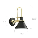 Axyaa Industrial Iron Wall Lamp for Living Room Bedroom, Nordic Bedside Light