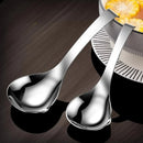 Axyaa Stainless Steel Wall-mounted Deep Soup Spoon - Large, Food-grade Quality
