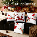 Axyaa Christmas Reindeer & Santa Pillows: Sofa Bedroom Car Rectangular Cushion