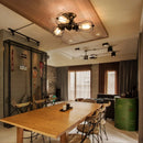 Axyaa Industrial Vintage Ceiling & Wall Lights: Metal Iron Cages for Living Room & Bedroom