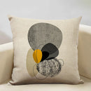 Axyaa Geometric Lines Pattern Art Decoration Cushion Cover 45x45cm Linen