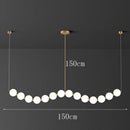 Axyaa Modern Ceiling Chandeliers Hanging Light Fixture for Dining & Living Room