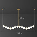 Axyaa Modern Ceiling Chandeliers - Stylish Pendant Light Fixture for Dining & Living Room