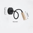 Axyaa Yellow Stone Wall Lamp - Nordic Design LED Sconce for Home and Study Decor