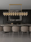 Axyaa Crystal Led Chandeliers - Luxury Gold Hanging Lamps for Living Room