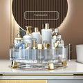 Axyaa 360 Rotating Makeup Organizer, Large-Capacity Round Perfume Holder