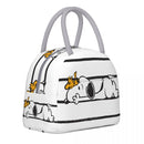 Axyaa Cartoon Dog Lunch Bag: Large Capacity Insulated Thermal Cooler Box