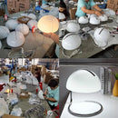 Axyaa LED Desk Lamp: Modern Mushroom Design, Fireless Aromatherapy, Glass Body