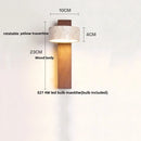 Nordic Modern Wood & Stone Wall Sconce Aplique Pared by Axyaa