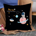 Axyaa Astronaut Theme Pillow Cover Set for Home Decor - 45*45 Size