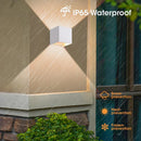Axyaa LED Wall Lamp: Waterproof Cube Wall Light for Indoor & Outdoor Use