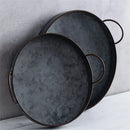 Axya Vintage Metal Plate for Home and Restaurant Decoration