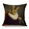 Axyaa Nordic Animal Cartoon Print Cushion Cover - Sofa & Bedroom Decoration Pillowcase
