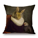 Axyaa Nordic Animal Cartoon Print Cushion Cover - Sofa & Bedroom Decoration Pillowcase