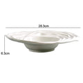 Axyaa Ceramic Dinner Set - Creative Irregular Shaped Tableware for Pasta, Soup, Snacks, Desserts