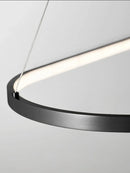 Axyaa Irregular Geometry Ring LED Chandelier Pendant Light for Living, Dining, and Bedroom