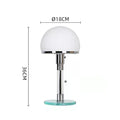 Axyaa Bauhaus Glass Ball Desk Lamp with E27 Bulb