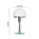Axyaa Bauhaus Glass Ball Desk Lamp with E27 Bulb