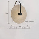 Axyaa Wood Yellow Travertine LED Wall Lights - Adjustable Angle Button Switch