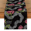 Rose Table Runner by Axyaa - Elegant European Style for Dining, Wedding, Party Decor