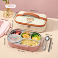 Axyaa Stainless Steel Bento Lunch Box Set with Large Capacity Compartments