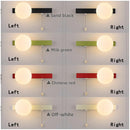 Axyaa Nordic Glass Wall Sconce for Bedroom Study Hallway - LED Minimalist Lighting