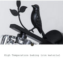 Axyaa Crystal Bird Wall Lamp: Elegant Retro Light for Living Room, Bedroom, and Hallway