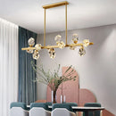 Axyaa Nordic Modern Crystal Chandelier LED Pendant Lights for Home Decor