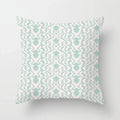 Axyaa Mint Green Geometric Print Lumbar Pillowcase