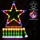 Axyaa Solar Star String Lights 350LED 8 Modes Yard Festival Decor