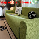 Axyaa Elastic Bubble Cloth Sofa Cover | Full Wrap | Modern Cream Series