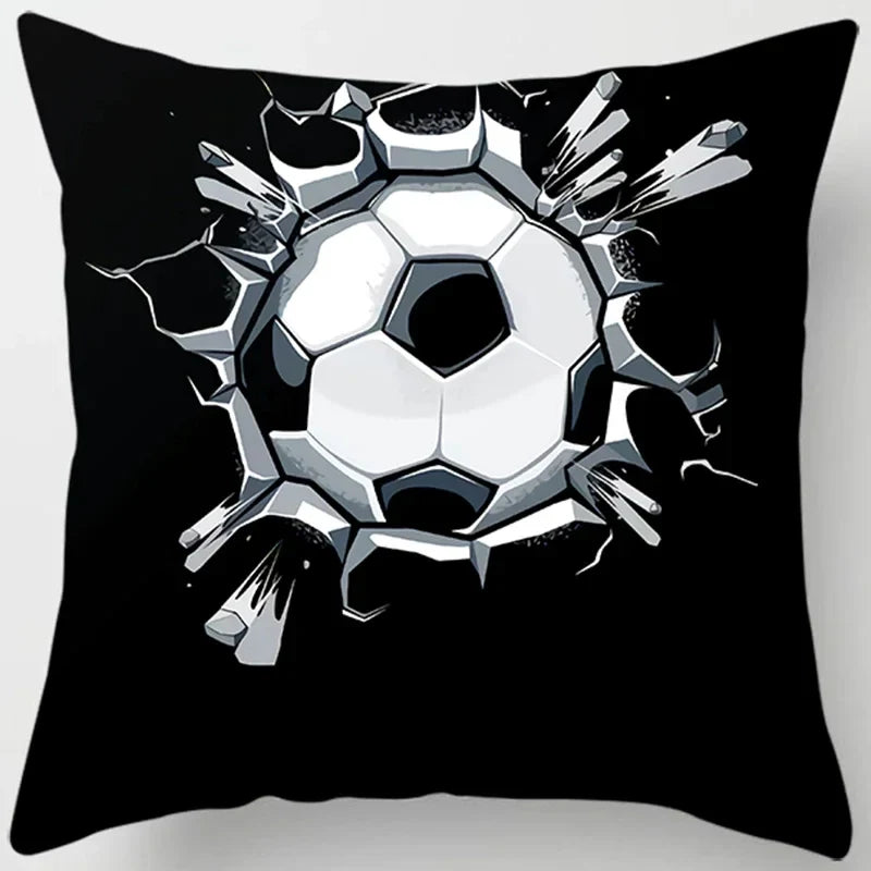 Axyaa Football Square Pillowcase - Home & Car Decor Cushion Cover (45cm*45cm)