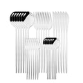 Axyaa 30-Piece Stainless Steel Cutlery Set: Knife, Fork, Spoon, Silverware Flatware Kit