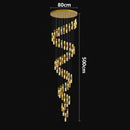 Axyaa Nordic Crystal LED Pendant Light Fixture for Home Decoration
