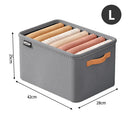 Axyaa Wardrobe Organizer: Foldable Storage Box with Handle, Steel Frame for Pants & Sweaters