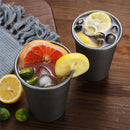 Axyaa Stainless Steel Retro Coffee Cups Office Tea Beer Mug Portable Picnic Drinkware