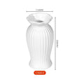 Axyaa White Flower Vase Modern Home Decor Dining Table Ornaments