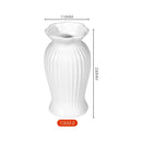 Axyaa White Flower Vase Modern Home Decor Dining Table Ornaments