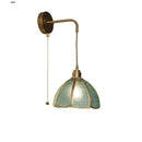 Axyaa Tiffany Style LED Wall Light Fixture Handcraft Glass Sconce Bedside Lamp