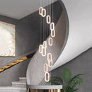 Axyaa Nordic Stair Chandelier, Living Room Dining Pendant Lights, Ceiling Light