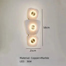 Axyaa Nordic Marble Wall Lamp for Luxurious Living Room and Bedroom