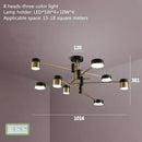 Axyaa Modern Nordic Black Gold LED Ceiling Chandelier