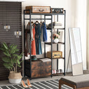 Axyaa Metal Garment Rack with Shelves & 2 Drawers: Heavy-Duty Clothing Storage