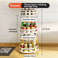 Axyaa Rotating Spice Rack Organizer | Kitchen Storage Turntable Tray