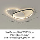 Axyaa Modern LED Ceiling Chandelier - Gold/Black Indoor Lighting for Home Decoration